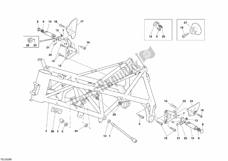 Wszystkie części do Rama Ducati Superbike 999 RS 2005